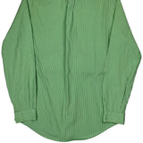 Ralph Lauren Striped Shirt - Medium Green Cotton
