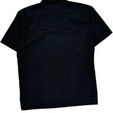Dickies Short Sleeve Shirt - Medium Black Polyester Blend