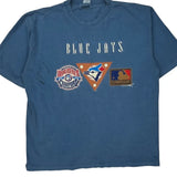 Blue Jays Waves Graphic T-Shirt - 2XL Blue Cotton