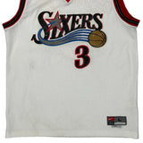 Philadelphia 76Ers Nike Nba Jersey - Large White Polyester