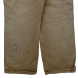 Carhartt Double Knee Dungarees - 32W 30L Beige Cotton