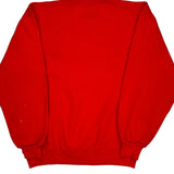 Made In USA Russell Athletic College Sweatshirt - Large Red Cotton