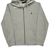 Polo By Ralph Lauren Hoodie - XL Grey Cotton