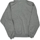 Nike Graphic Hoodie - Large Grey Cotton