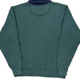Made In USA Russell Athletic Collared 1/4 Zip - Medium Green Cotton