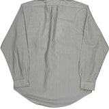 Ralph Lauren Striped Shirt - Large Burgundy Cotton