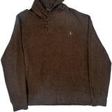 Polo By Ralph Lauren Sweater - Large Brown Cotton