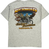 Richmond Harley Davidson Graphic T-Shirt - XL Gray Cotton