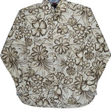 Tommy Hilfiger Floral Hawaiian Shirt - Medium Brown Cotton