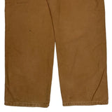 Wrangler Carpenter Pants - 35W 32L Brown Cotton Blend