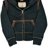 True Religion Contrast Stitch Hoodie - XS Black Cotton