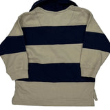 Age 24 Months Mc Kids Striped Rugby Shirt - XS Beige Cotton