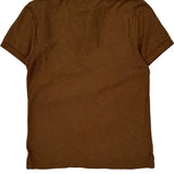 Tommy Hilfiger Slim Fit Polo Shirt - Small Brown Cotton