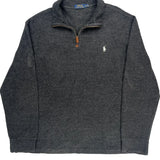 Polo By Ralph Lauren 1/4 Zip - XL Gray Cotton