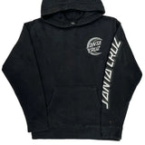 Skateboarding Santa Cruz Graphic Hoodie - Small Black Cotton Blend