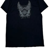 Harley Davidson Graphic T-Shirt - Large Black Cotton