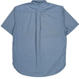 Tommy Hilfiger Checked Short Sleeve Shirt - Medium Blue Cotton