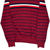 Tommy Hilfiger Striped Sweater - Large White Cotton