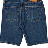 Levis Denim Shorts - 32W 10L Blue Cotton