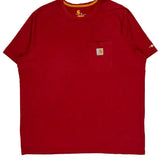Carhartt T-Shirt - XL Red Cotton