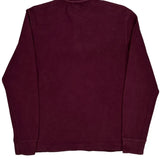 Polo By Ralph Lauren 1/4 Zip - Small Burgundy Cotton