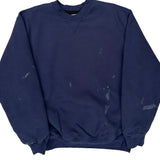 Carhartt Sweatshirt - Large Navy Cotton