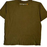 Carhartt Spellout T-Shirt - XL Green Cotton