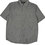 Carhartt Force Carhartt Short Sleeve Shirt - Large Gray Polyester