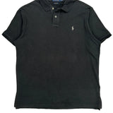 Polo By Ralph Lauren Slim Fit Polo Shirt - XL Black Cotton