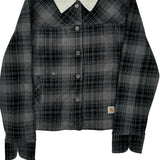 Carhartt Checked Overshirt - Small Black Cotton