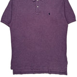 Polo By Ralph Lauren Polo Shirt - Large Purple Cotton