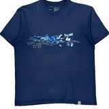 Sports Nike Graphic T-Shirt - Medium Blue Cotton