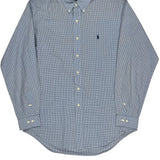 Yarmouth Ralph Lauren Checked Shirt - Medium Blue Cotton