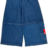 Menace Wide Leg Jeans - 27W US 4 Blue Denim