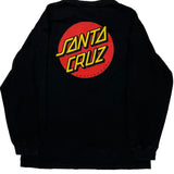 Skateboards Santa Cruz Graphic Long Sleeve T-Shirt - Medium Black Cotton