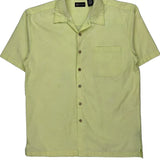 Faded Glory Hawaiian Shirt - Medium Yellow Cotton Blend