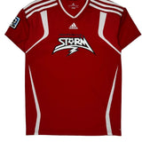 Age 13-14 Adidas Vista Soccer Club Jersey - Large Red Polyester