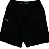 Oakley Cargo Shorts - 32W 11L Black Polyester