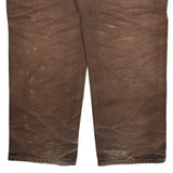 Carhartt Double Knee Carpenter Pants - 36W 32L Brown Cotton