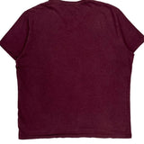 Polo By Ralph Lauren T-Shirt - Large Burgundy Cotton