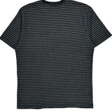 Carhartt Striped T-Shirt - Medium Black Cotton
