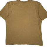 Reebok T-Shirt - Large Brown Cotton