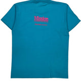 Single Stitch Blood Drive 1990 Screen Stars Graphic T-Shirt - XL Blue Cotton Blend