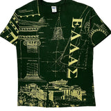 Anvil Graphic T-Shirt - XL Green Cotton