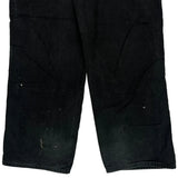 Carhartt Double Knee Carpenter Trousers - 36W 32L Black Cotton