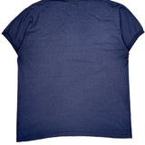 Blank Marks Single Stitch T-Shirt - 2XL Blue Cotton