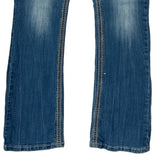 Rhythm Blues Boot Cut Jeans - 32W UK 10 Blue Cotton