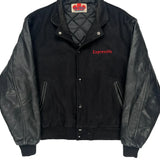 Unbranded Varsity Jacket - Large Black Leather