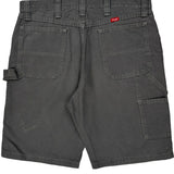Wrangler Carpenter Shorts - 34W 10L Gray Cotton