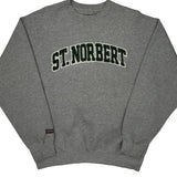 St. Norbert Jansport College Sweatshirt - Large Grey Cotton